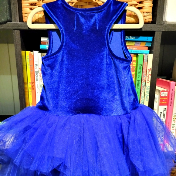 NWT PLUMNYC Velvet Tutu dress Cobalt blue - Picture 3 of 4